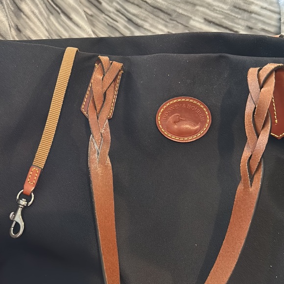 Dooney and Bourke, large coffee tote, trimmed in real leather - Picture 7 of 7